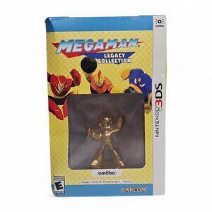 Mega Man Legacy Collection Collector's Edition Gold Amiibo Nintendo 3DS Sealed